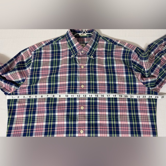 Peter Millar Crown Plaid Button Down Shirt  Size Large - Picture 9 of 13